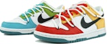 Lookbook 【客製球鞋】 Nike Dunk Low 玖制 調色盤 糖豆小朋友 彩虹糖果 鴛鴦配色 低筒 板鞋 GS 黃綠