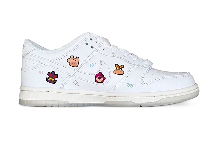 Lookbook 나이키 덩크 로우 '코믹 퍼즐 화이트' (커스텀) FN4861-100(TeamD-玩具拼图)