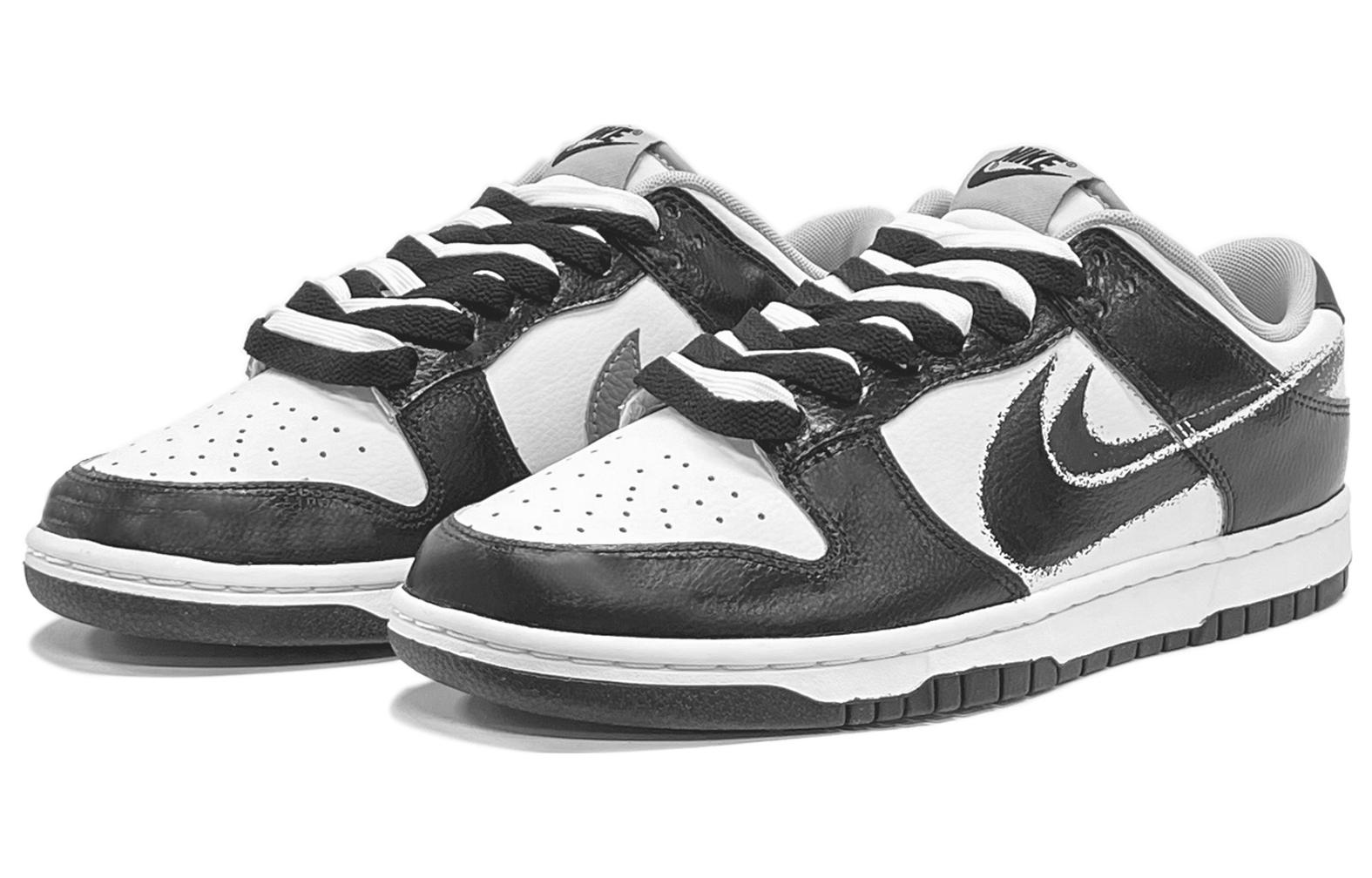 Lookbook [カスタムシューズ] ナイキ ダンク ロー 'コントラスト ブラック ホワイト' FD0661-100(TeamTwo-反差黑白S-BOX)