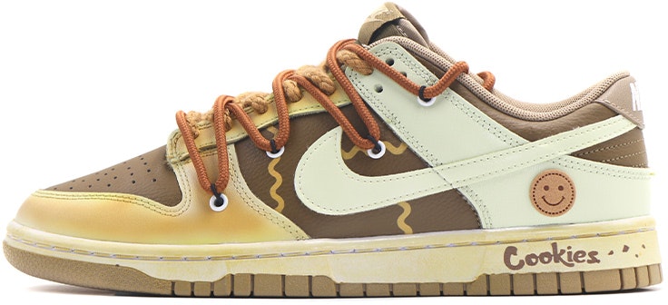 custom-shoes-nike-dunk-low-cookie-brown-and-white