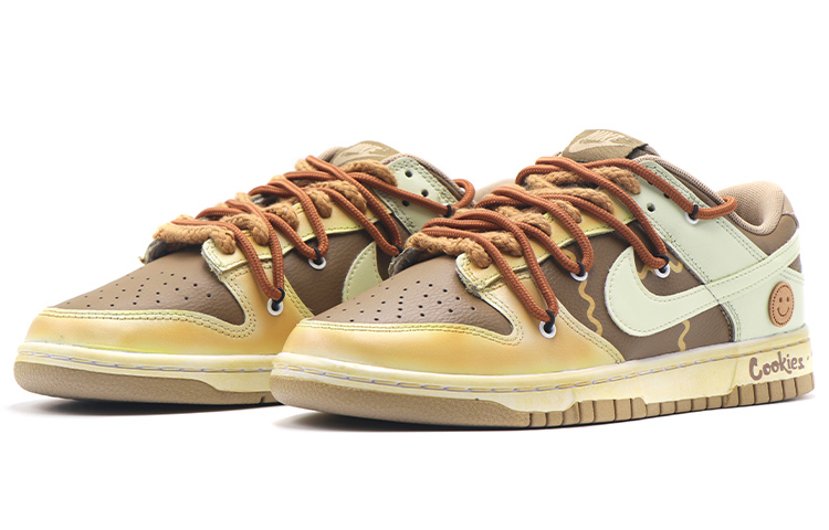 Lookbook 【定制鞋】耐克Dunk Low“饼干棕白” DJ6188-200(Team17-男款曲奇饼干QD)