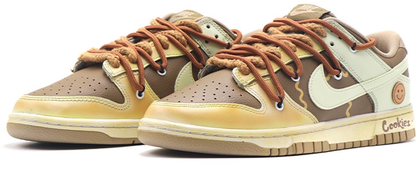【定制鞋】耐克Dunk Low“饼干棕白” DJ6188-200(Team17-男款曲奇饼干QD) Lookbook 【定制鞋】耐克Dunk Low“饼干棕白” DJ6188-200(Team17-男款曲奇饼干QD)