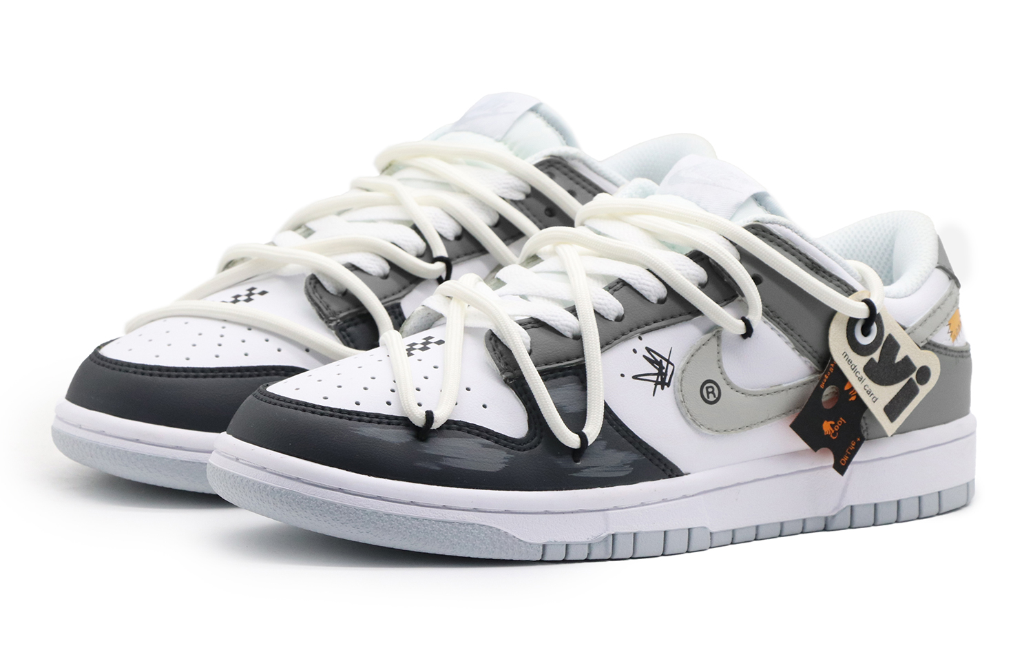 Lookbook 【カスタムシューズ】ナイキ ダンク ロー ‘クールグレー グラフィティ’ DH9765-102(Team57-女款酷盖)