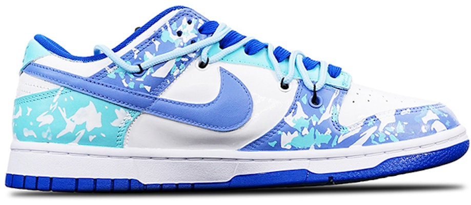 【定制球鞋】Nike Dunk Low 酷飒一夏 王者榮耀 諸葛亮 解構鞋帶 電玩 低幫 板鞋 GS 藍白 Order 【定制球鞋】Nike Dunk Low 酷飒一夏 王者榮耀 諸葛亮 解構鞋帶 電玩 低幫 板鞋 GS 藍白
