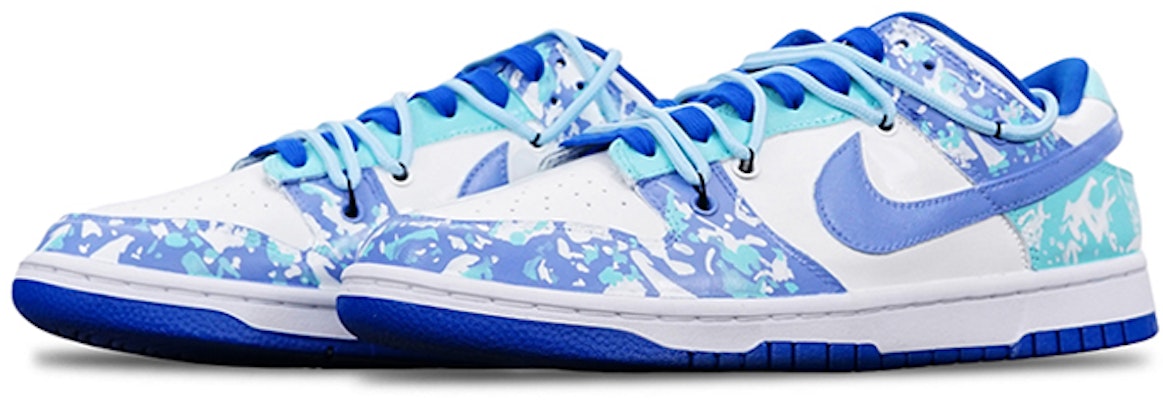 【定制球鞋】Nike Dunk Low 酷飒一夏 王者榮耀 諸葛亮 解構鞋帶 電玩 低幫 板鞋 GS 藍白 Lookbook 【定制球鞋】Nike Dunk Low 酷飒一夏 王者榮耀 諸葛亮 解構鞋帶 電玩 低幫 板鞋 GS 藍白