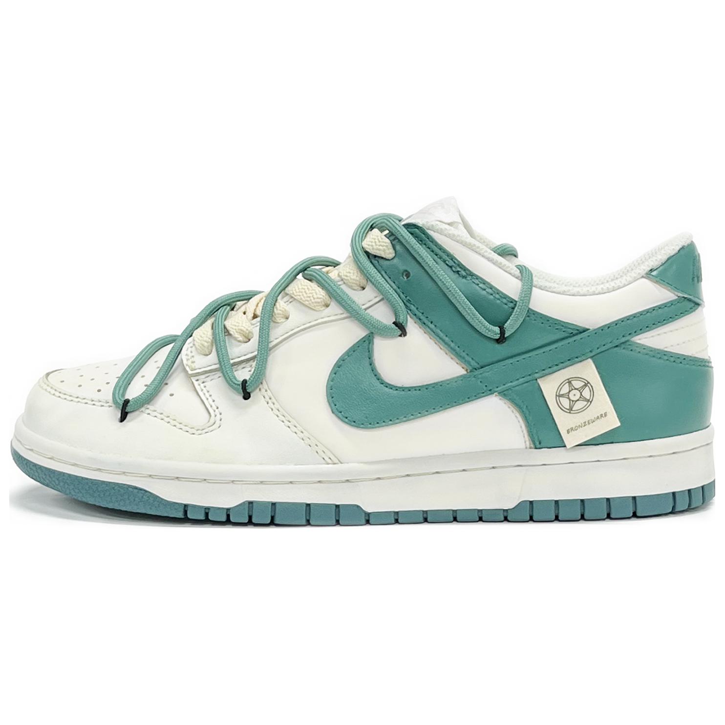 Buy 【定制球鞋】Nike Dunk Low 特殊禮盒 復古解構風 做舊貼標 清新高街 低幫 板鞋 GS 銅綠色