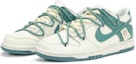 Lookbook 【定制球鞋】Nike Dunk Low 特殊禮盒 復古解構風 做舊貼標 清新高街 低幫 板鞋 GS 銅綠色