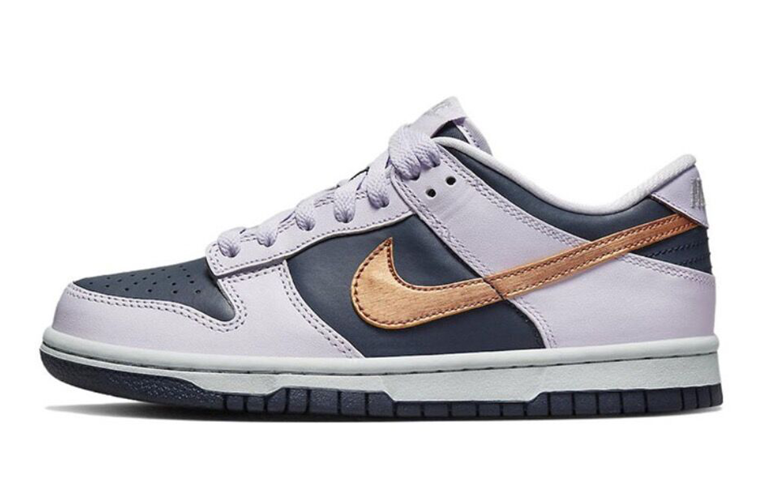 Purchase 【訂製球鞋】Nike Dunk Low Copper Swoosh 國風 落英 解構 手繪噴繪 低幫 板鞋 GS 紫黑