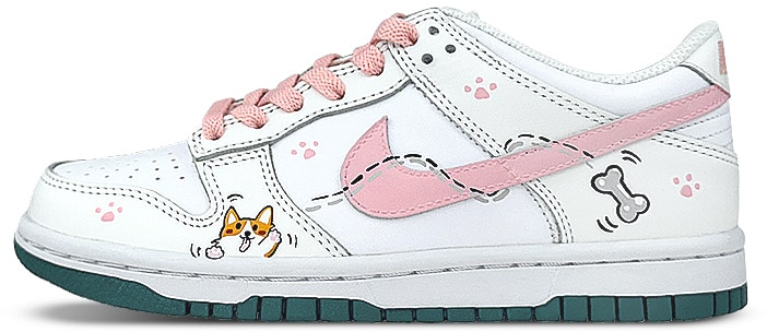 custom-shoes-nike-dunk-low-corgi-pink