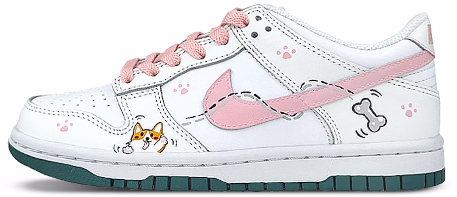 나이키 덩크 로우 '코기 핑크' (커스텀) FD9911-101(Team叁-女款绿粉柯基SBOX) Buy 나이키 덩크 로우 '코기 핑크' (커스텀) FD9911-101(Team叁-女款绿粉柯基SBOX)