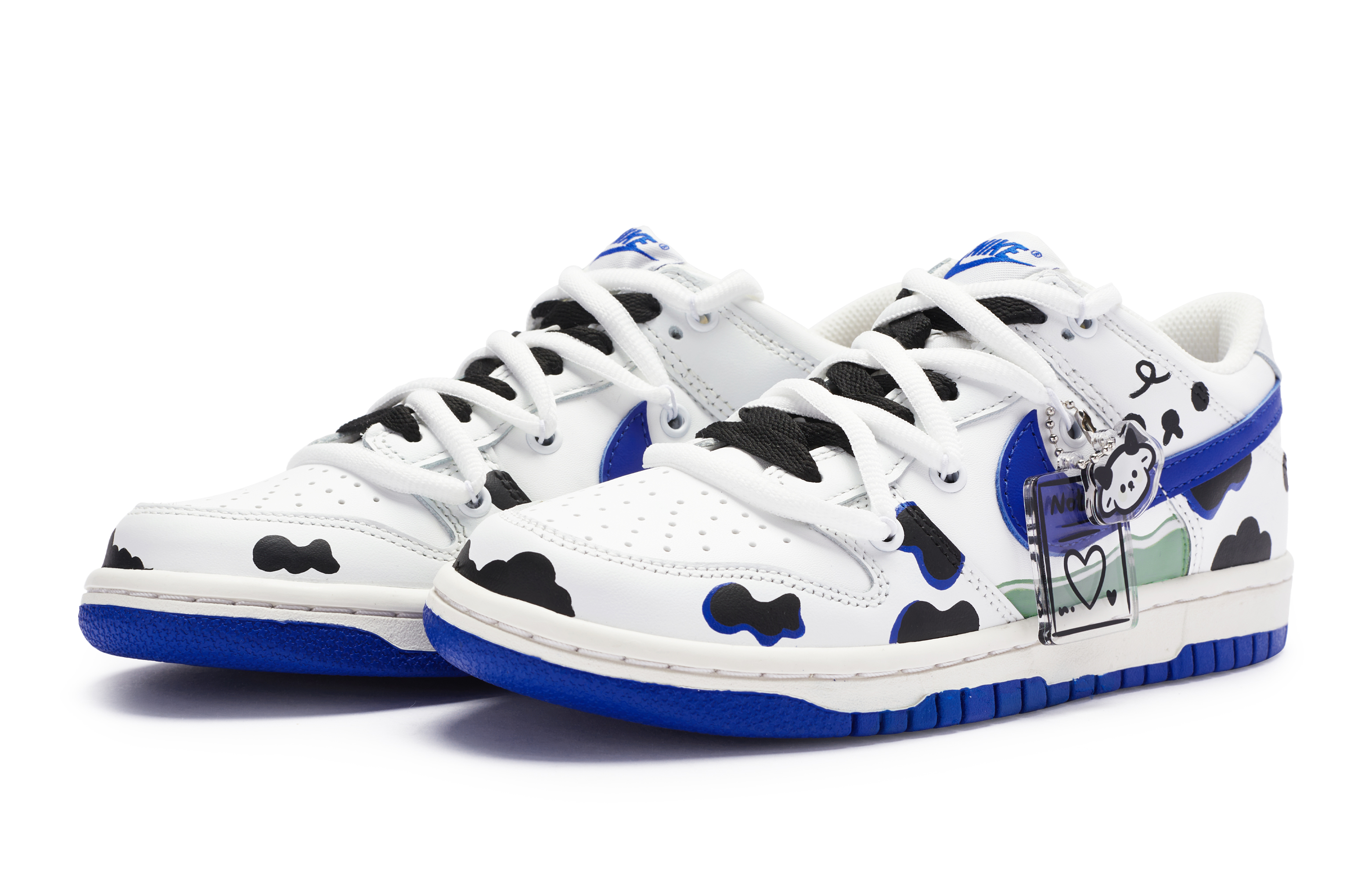 Lookbook [Zapatillas Personalizadas] Nike Dunk Low 'Diario de Vacas Página 7' DH9765-105(Team80-女款奶油crush白蓝)