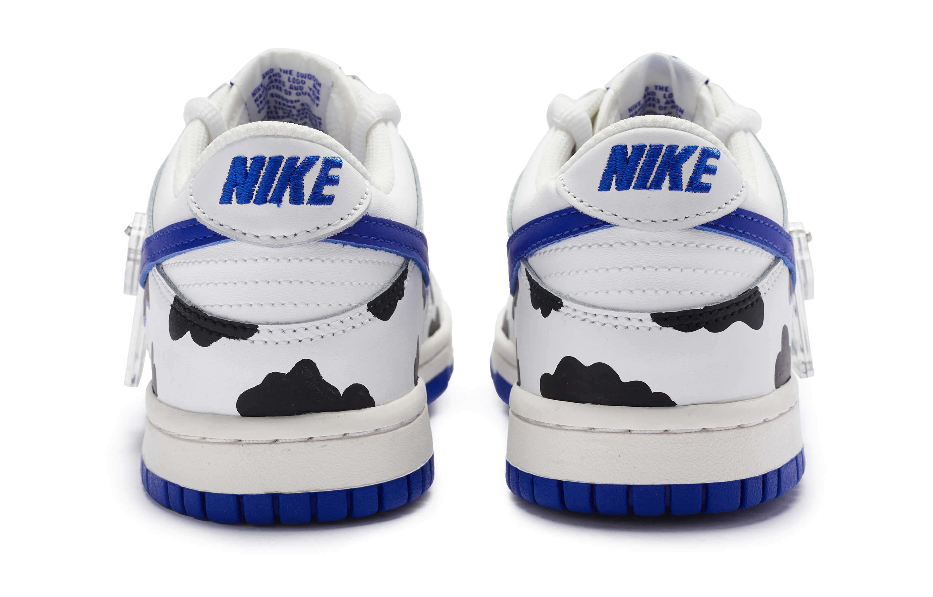 Shop [Zapatillas Personalizadas] Nike Dunk Low 'Diario de Vacas Página 7' DH9765-105(Team80-女款奶油crush白蓝)
