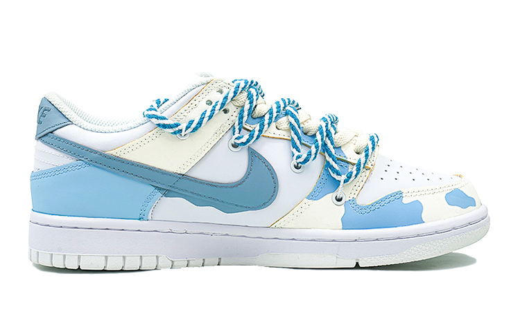 Order [Sneakers Kustom] Nike Dunk Low 'Motif Sapi Susu Biru' DH9765-100(Team27-女款新鲜牛乳奶蓝白)