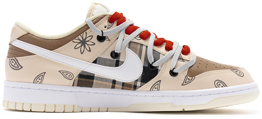 나이키 덩크 로우 '크레인 캐슈 체크 디컨 브라운 화이트' DJ6188-100(TeamB-男款腰果花宗白) Order 나이키 덩크 로우 '크레인 캐슈 체크 디컨 브라운 화이트' DJ6188-100(TeamB-男款腰果花宗白)