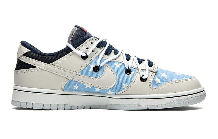 Order [Zapatillas Personalizadas] Nike Dunk Low 'Crema Azul' DM0108-400(Team22-男款五角星蓝A-BOX)