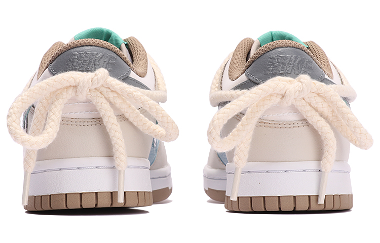 Purchase 【定制球鞋】Nike Dunk Low 奶油棉花糖 清新藍 vibe風 解構雙鞋帶 低幫 板鞋 GS 藍咖色