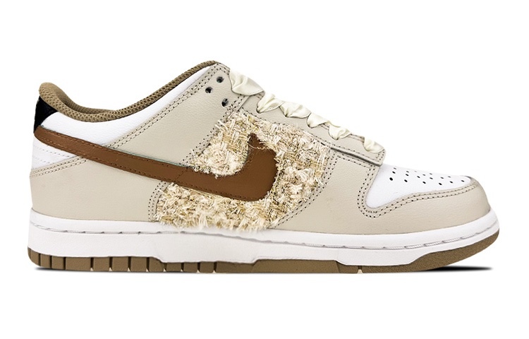 Order [定制鞋] 耐克Dunk Low '奶油棕色涂鸦' DX6063-131(Team叁-女款小香枫叶)