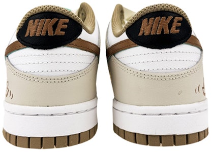 【定制球鞋】 Nike Dunk Low 小香貼布 秋冬 絲綢鞋帶 塗鴉 低幫 板鞋 GS 米棕 Purchase 【定制球鞋】 Nike Dunk Low 小香貼布 秋冬 絲綢鞋帶 塗鴉 低幫 板鞋 GS 米棕