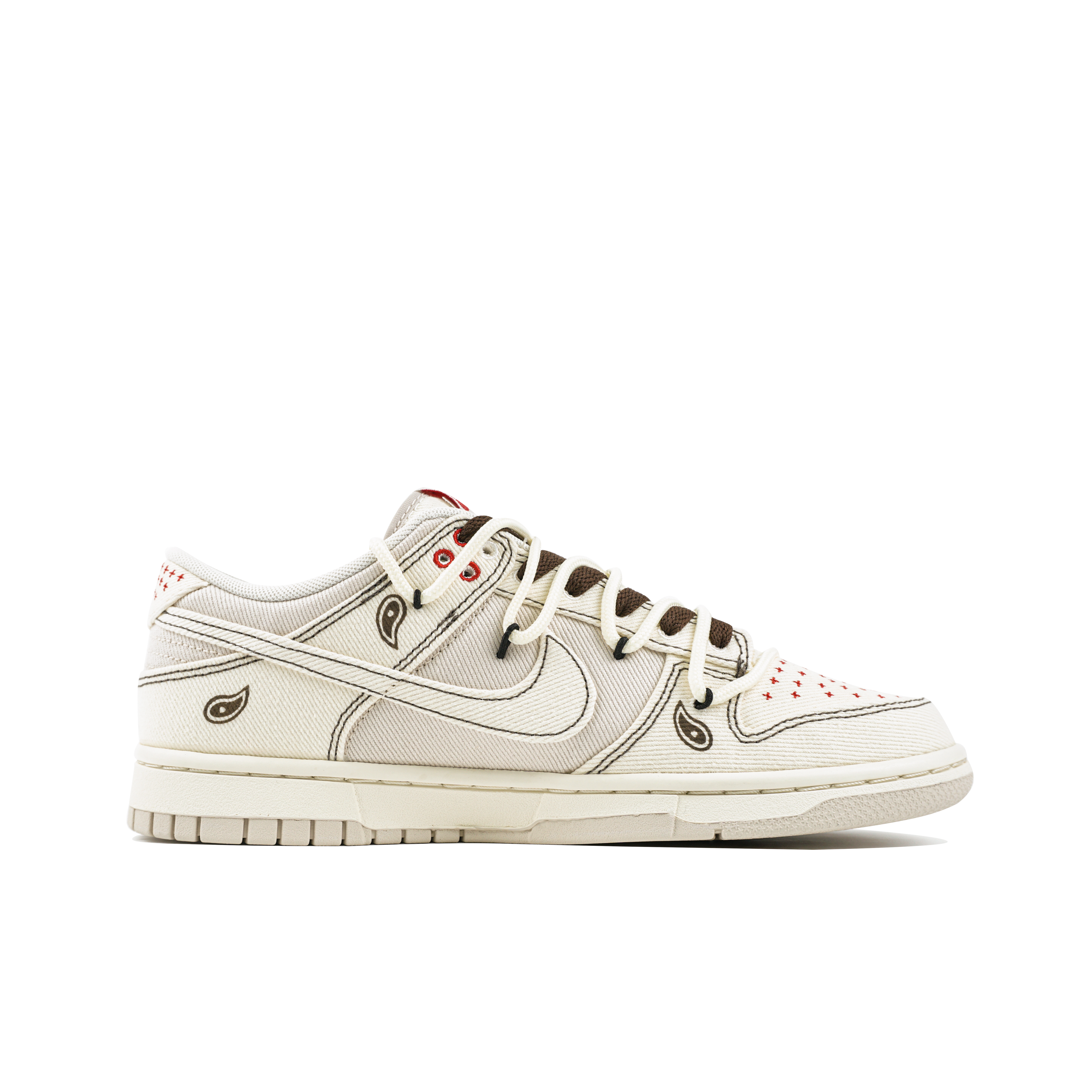 Order [Zapatillas Personalizadas] Nike Dunk Low 'Paisley Crema Mocha' DV0834-100(Team陆-摩卡腰果花)