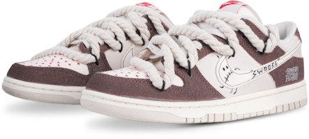 【定制鞋款】耐克Dunk Low '奶油摩卡笑脸涂鸦' DV0834-100(Team71-高街摩卡棕) Lookbook 【定制鞋款】耐克Dunk Low '奶油摩卡笑脸涂鸦' DV0834-100(Team71-高街摩卡棕)