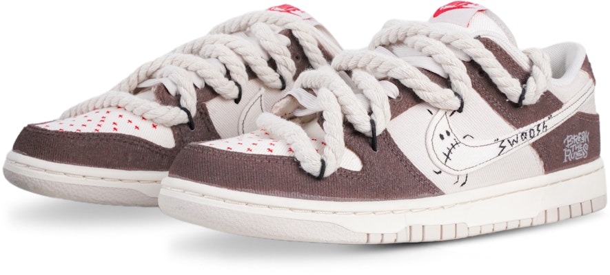 【定制鞋款】耐克Dunk Low '奶油摩卡笑脸涂鸦' DV0834-100(Team71-高街摩卡棕) Lookbook 【定制鞋款】耐克Dunk Low '奶油摩卡笑脸涂鸦' DV0834-100(Team71-高街摩卡棕)