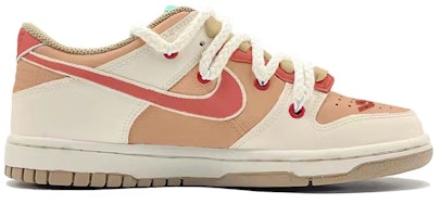 【定製球鞋】Nike Dunk Low 解構鞋帶 英文字母 高街 低幫 板鞋 GS 米橙色 Order 【定製球鞋】Nike Dunk Low 解構鞋帶 英文字母 高街 低幫 板鞋 GS 米橙色