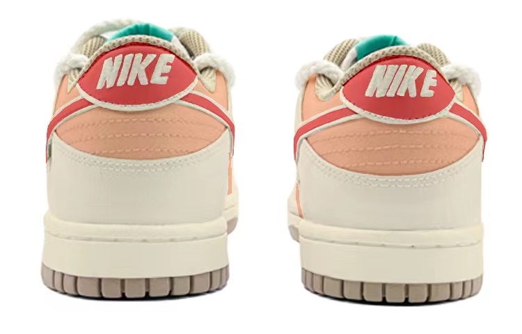 Shop 【定製球鞋】Nike Dunk Low 解構鞋帶 英文字母 高街 低幫 板鞋 GS 米橙色