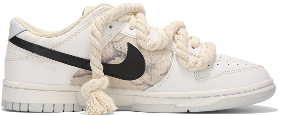 【訂製球鞋】Nike Dunk Low 復古 休閒 舒適 耐磨防滑 低筒 板鞋 GS 米白色 Order 【訂製球鞋】Nike Dunk Low 復古 休閒 舒適 耐磨防滑 低筒 板鞋 GS 米白色