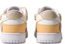 Shop 【定制鞋款】耐克Dunk Low '危机飞行涂鸦棕黄' DH9765-100(TeamM-女款危机飞行S-BOX)