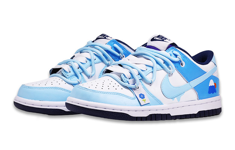 Lookbook Nike Dunk Low カスタム「雪峰」(ゆきほう) DH9765-300(TeamF-女款雪山白蓝)