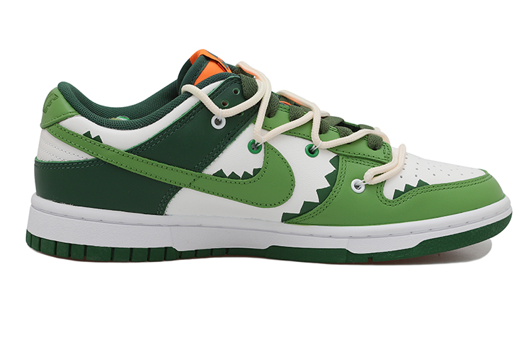 Order [Nike Custom] Dunk Low 'Crocodile Deconstructed Putih-Hijau' DD1391-300(Team拾玖-Q版鳄鱼S-BOX)