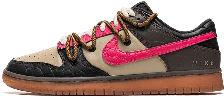 custom-shoes-nike-dunk-low-crocodile-pattern-dazzling-black