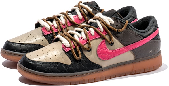 ナイキ ダンク ロー『クロコダイルパターン - 眩しいブラック』カスタムシューズ DV1024-010(Team22-男鳄鱼纹粉黑A-BOX) Lookbook ナイキ ダンク ロー『クロコダイルパターン - 眩しいブラック』カスタムシューズ DV1024-010(Team22-男鳄鱼纹粉黑A-BOX)