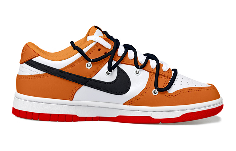 Order [Kasut Custom] Nike Dunk Low 'CSGO Asiimov Hitam Jingga' DH9765-101(Team拾玖-二西莫夫女)