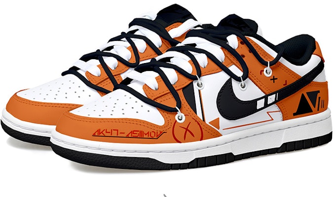 【定制鞋】耐克Dunk Low 'CSGO Asimov橙黑白' DD1391-100(Team拾玖-二西莫夫男) Lookbook 【定制鞋】耐克Dunk Low 'CSGO Asimov橙黑白' DD1391-100(Team拾玖-二西莫夫男)