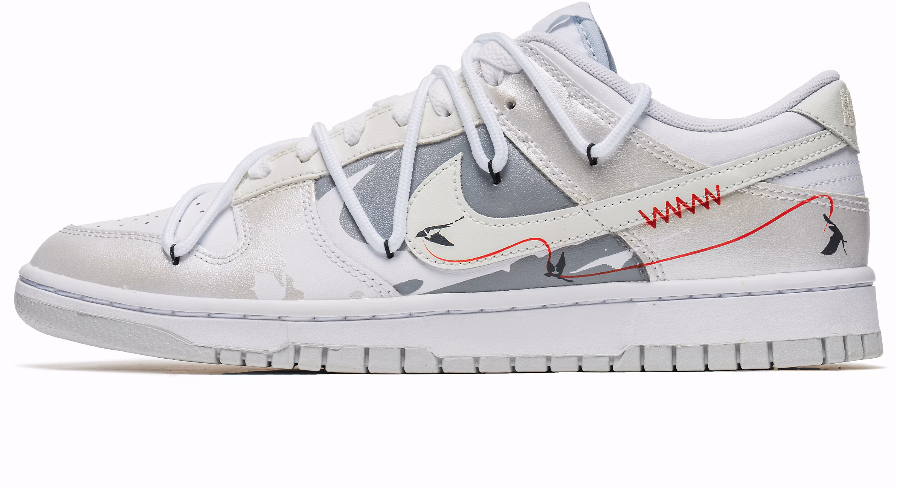 custom-shoes-nike-dunk-low-cuckoo-red-line-pearl-silver