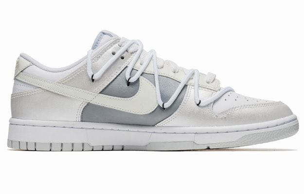 【定製球鞋】Nike Dunk Low 杜鵑 紅線 新中式 珠光銀 雙鉤 特殊鞋盒 低筒 板鞋 GS 灰白銀 Order 【定製球鞋】Nike Dunk Low 杜鵑 紅線 新中式 珠光銀 雙鉤 特殊鞋盒 低筒 板鞋 GS 灰白銀