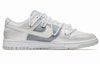 Order 【定製球鞋】Nike Dunk Low 杜鵑 紅線 新中式 珠光銀 雙鉤 特殊鞋盒 低筒 板鞋 GS 灰白銀