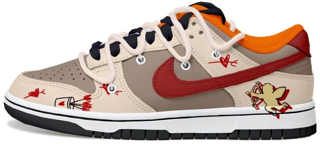 custom-shoes-nike-dunk-low-cupid-mocha-brown