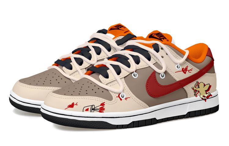 Lookbook [Sepatu Kustom] Nike Dunk Low 'Cupid Mocha Brown' DH9765-003(Team拾玖-丘比特女S-BOX)