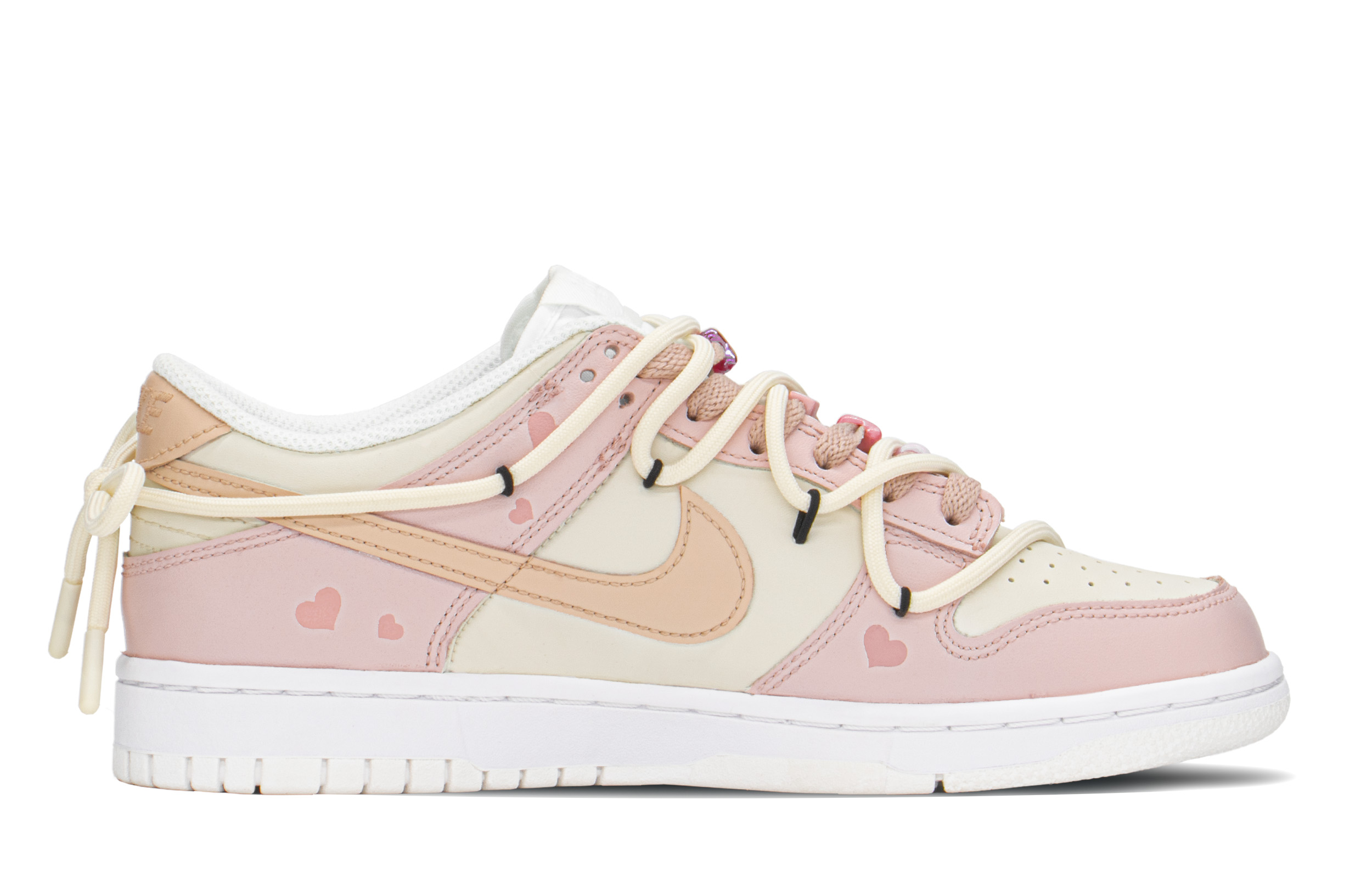 Order [Sepatu Kustom] Nike Dunk Low 'Cupid Pink' DH9765-100(TeamA-DK爱心丘比特)