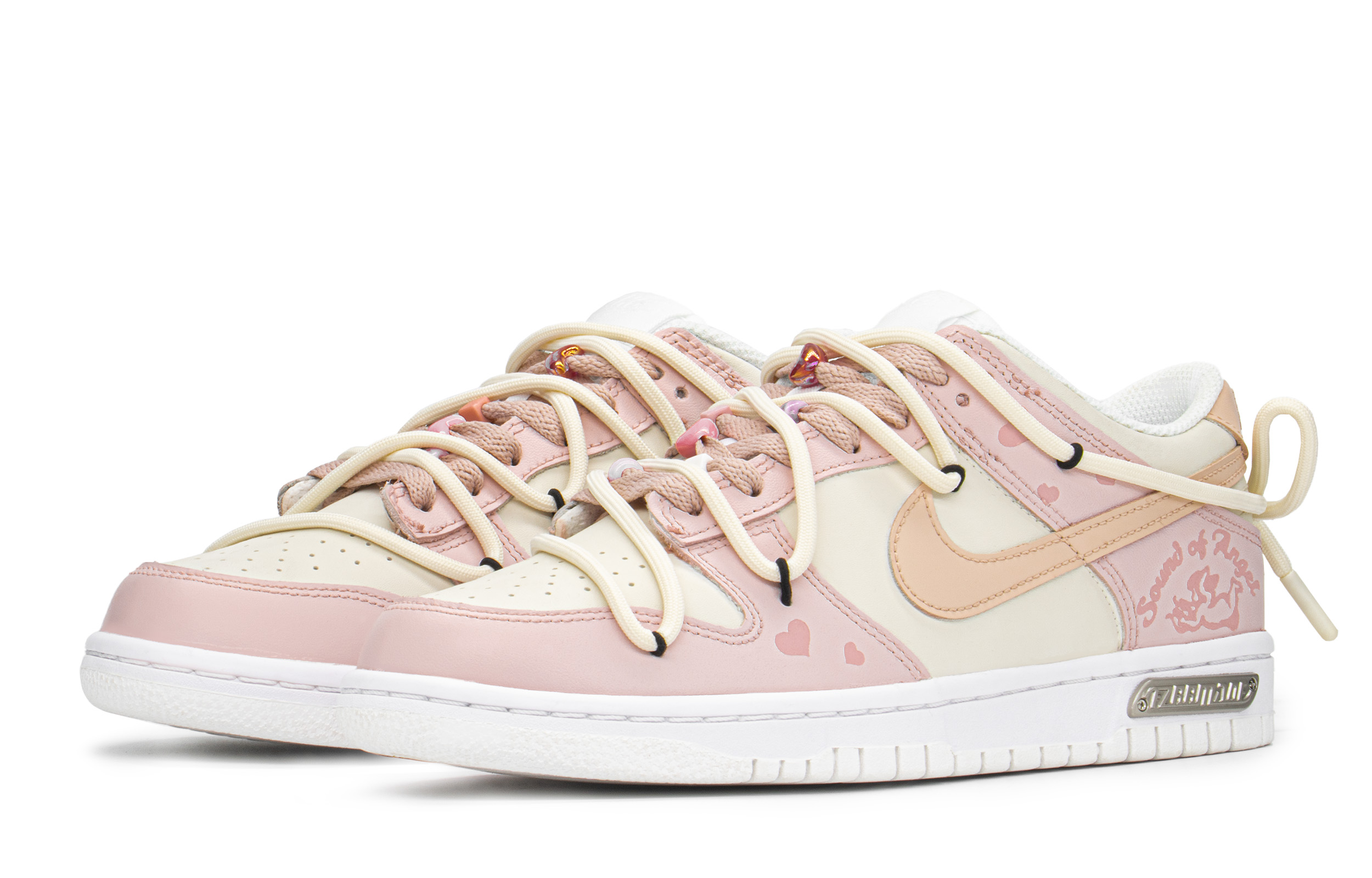 Lookbook [Sepatu Kustom] Nike Dunk Low 'Cupid Pink' DH9765-100(TeamA-DK爱心丘比特)