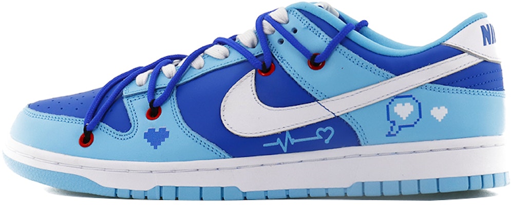 【定制球鞋】 Nike Dunk Low 心電感性 愛情丘比特箭 低幫 板鞋 男女同款 藍色 Buy 【定制球鞋】 Nike Dunk Low 心電感性 愛情丘比特箭 低幫 板鞋 男女同款 藍色