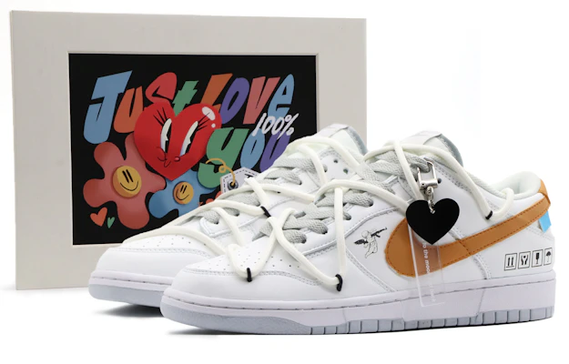 【定制鞋款】耐克Dunk Low '丘比特 白橙' DV0831-101(Team57-男款丘比特) Buy 【定制鞋款】耐克Dunk Low '丘比特 白橙' DV0831-101(Team57-男款丘比特)