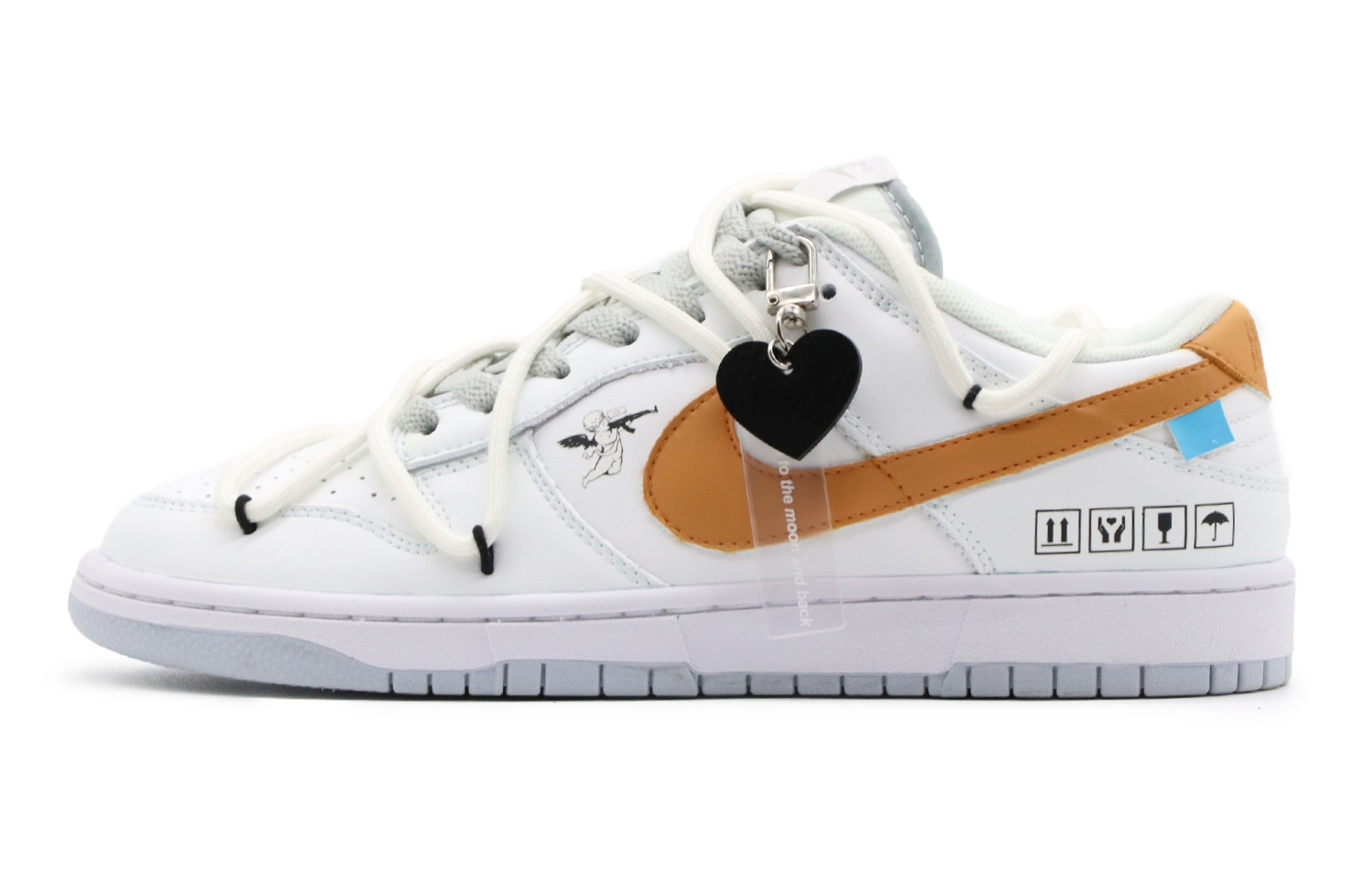 Order 【定制鞋款】耐克Dunk Low '丘比特 白橙' DV0831-101(Team57-男款丘比特)