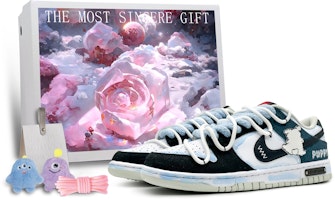 나이키 덩크 로우 '호기심 블루 블랙' (커스텀) DV0827-100(Team16-趴趴狗蓝黑礼BX) Buy 나이키 덩크 로우 '호기심 블루 블랙' (커스텀) DV0827-100(Team16-趴趴狗蓝黑礼BX)