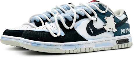 나이키 덩크 로우 '호기심 블루 블랙' (커스텀) DV0827-100(Team16-趴趴狗蓝黑礼BX) Shop 나이키 덩크 로우 '호기심 블루 블랙' (커스텀) DV0827-100(Team16-趴趴狗蓝黑礼BX)