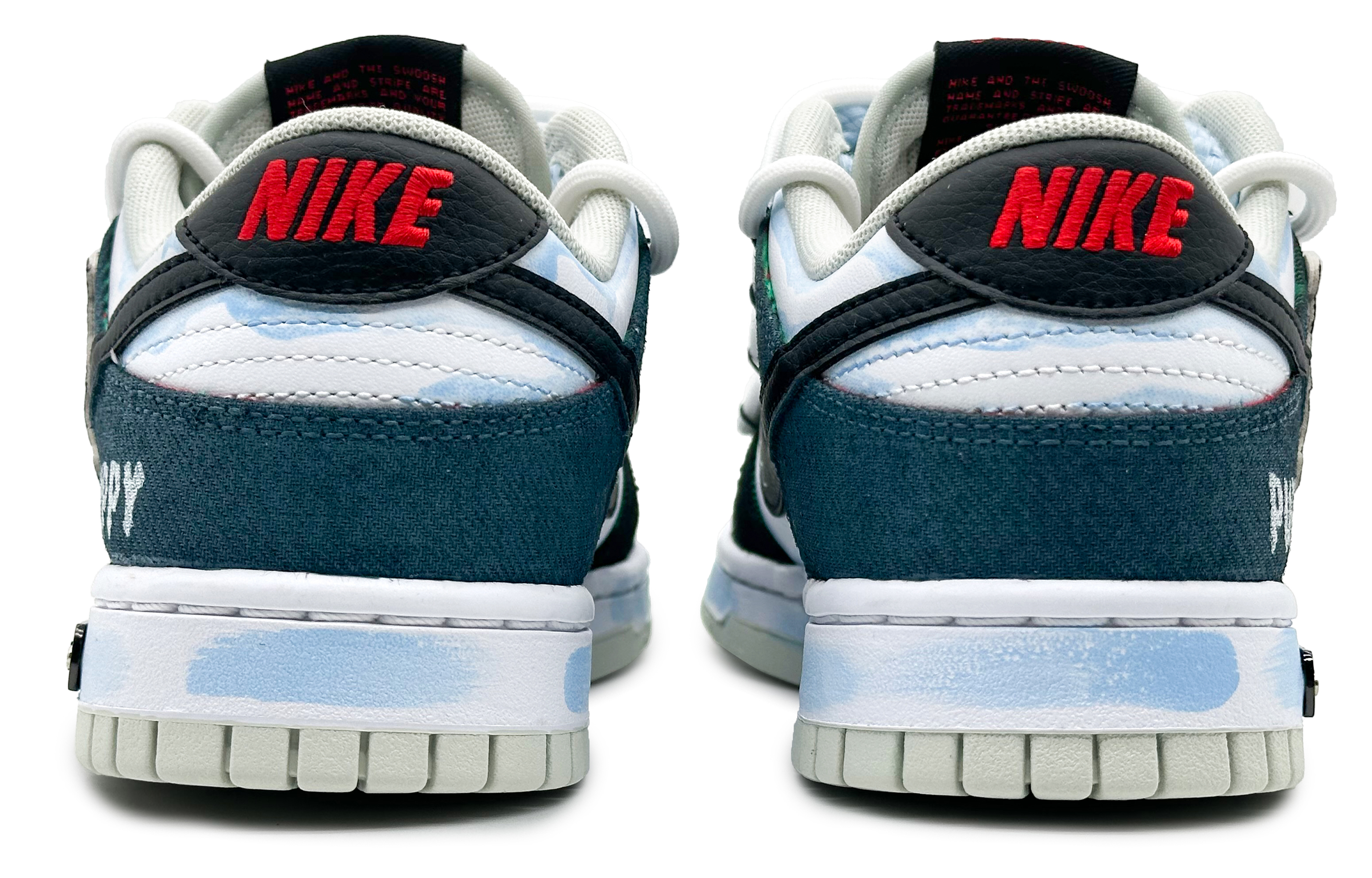 Purchase [Kasut Custom] Nike Dunk Low 'Curious World Biru Hitam' DV0827-100(Team16-趴趴狗蓝黑礼BX)