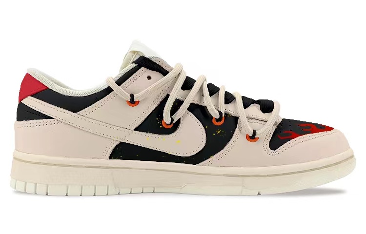 Order [Sepatu Custom] Nike Dunk Low 'Custom Aged Fire Oxidized' DJ6188-100(TeamK-燃)