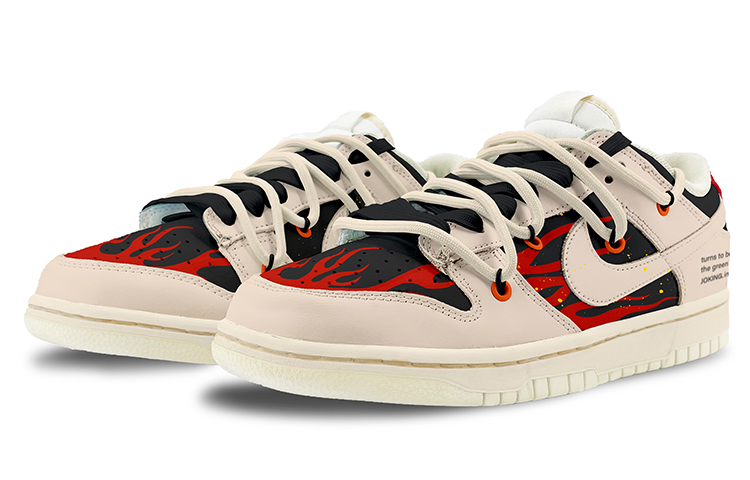 Lookbook [Sepatu Custom] Nike Dunk Low 'Custom Aged Fire Oxidized' DJ6188-100(TeamK-燃)